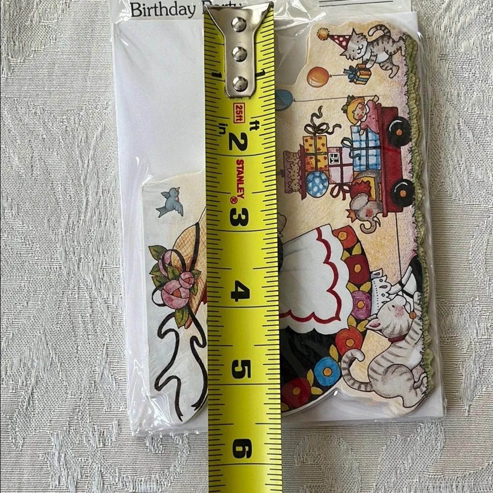 VTG Mary Engelbreit Birthday Party Invitations with Cats